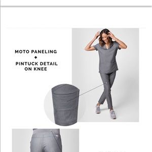 Figs Kanye Moto Scrub Pants - Black - S